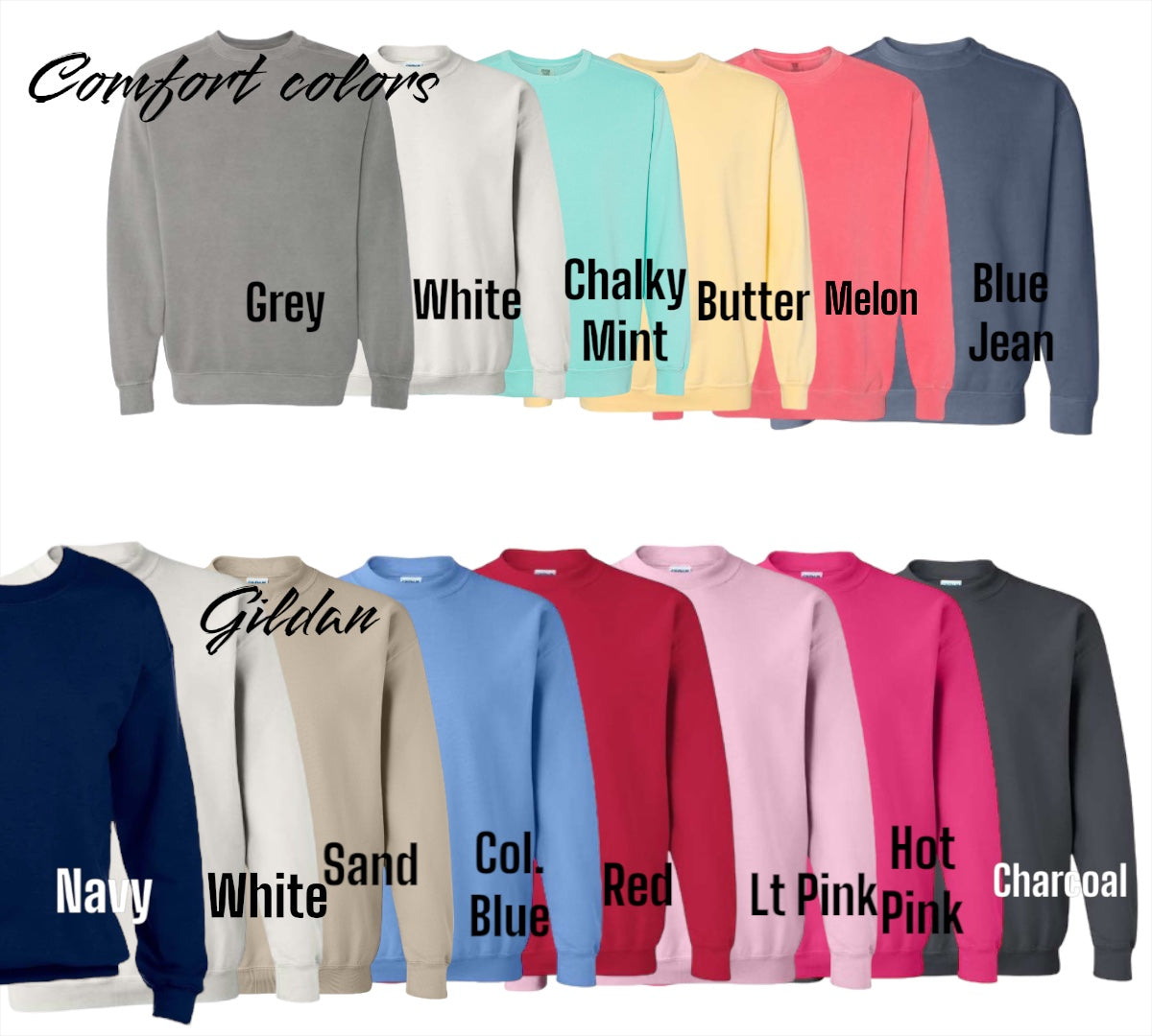 BIRTH FLOWER FAMILY BOUQUET EMBROIDERED SWEATSHIRT--GILDAN