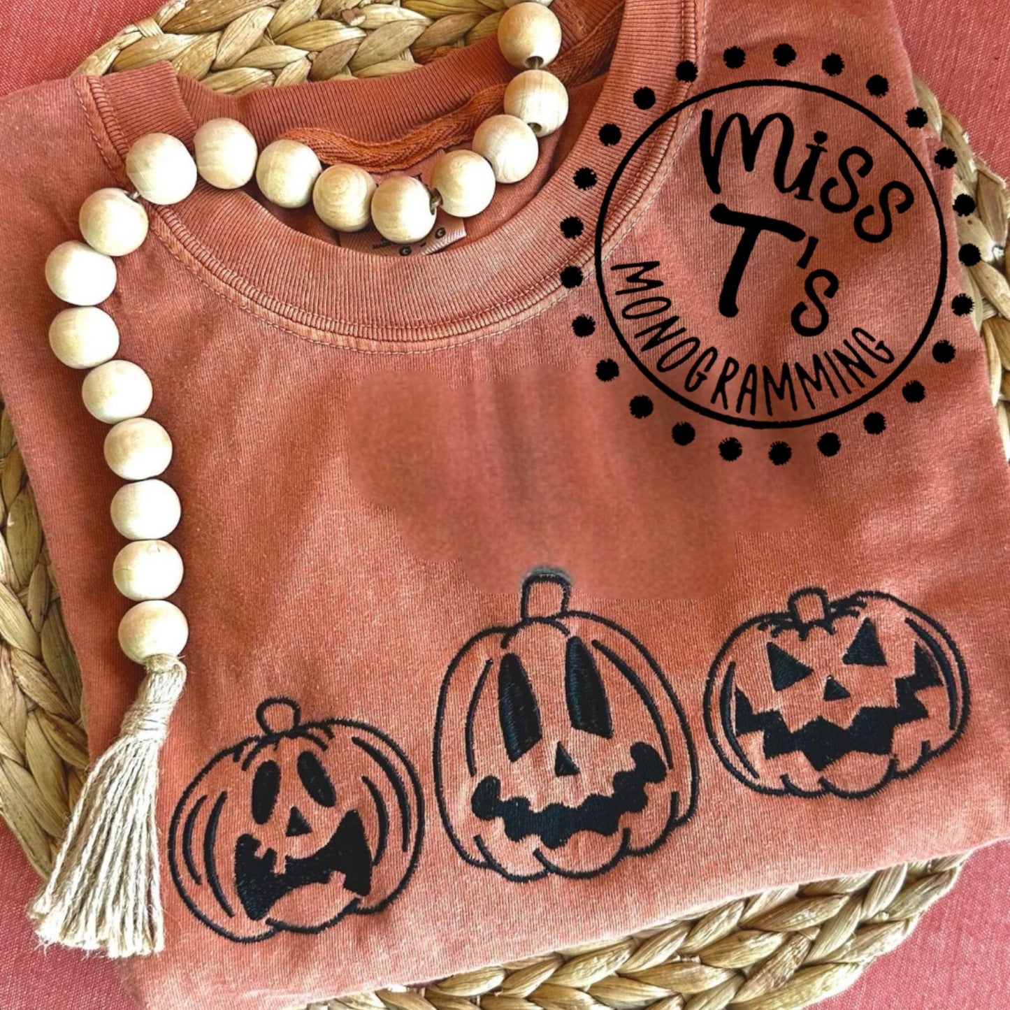 JACKOLANTERN TRIO EMBROIDERED SHIRT