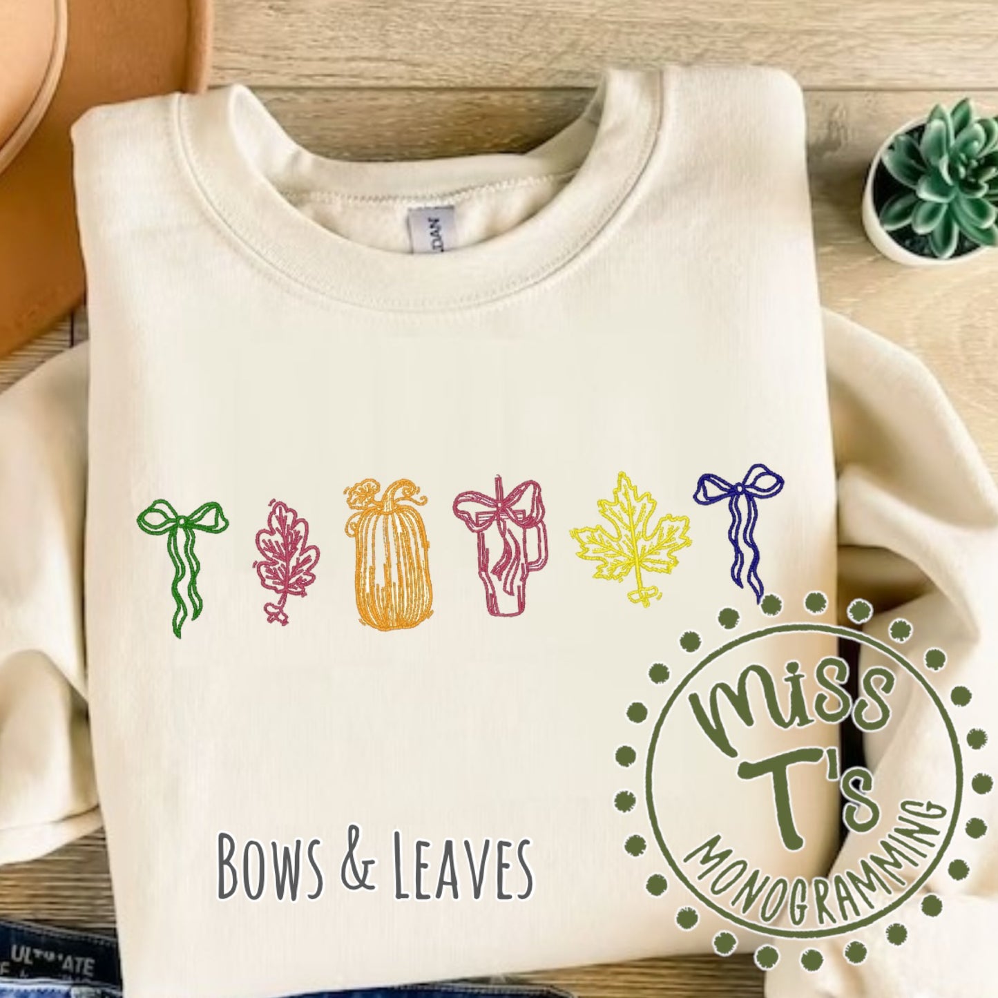 FALL ICONS EMBROIDERED SWEATSHIRTS THREE OPTIONS