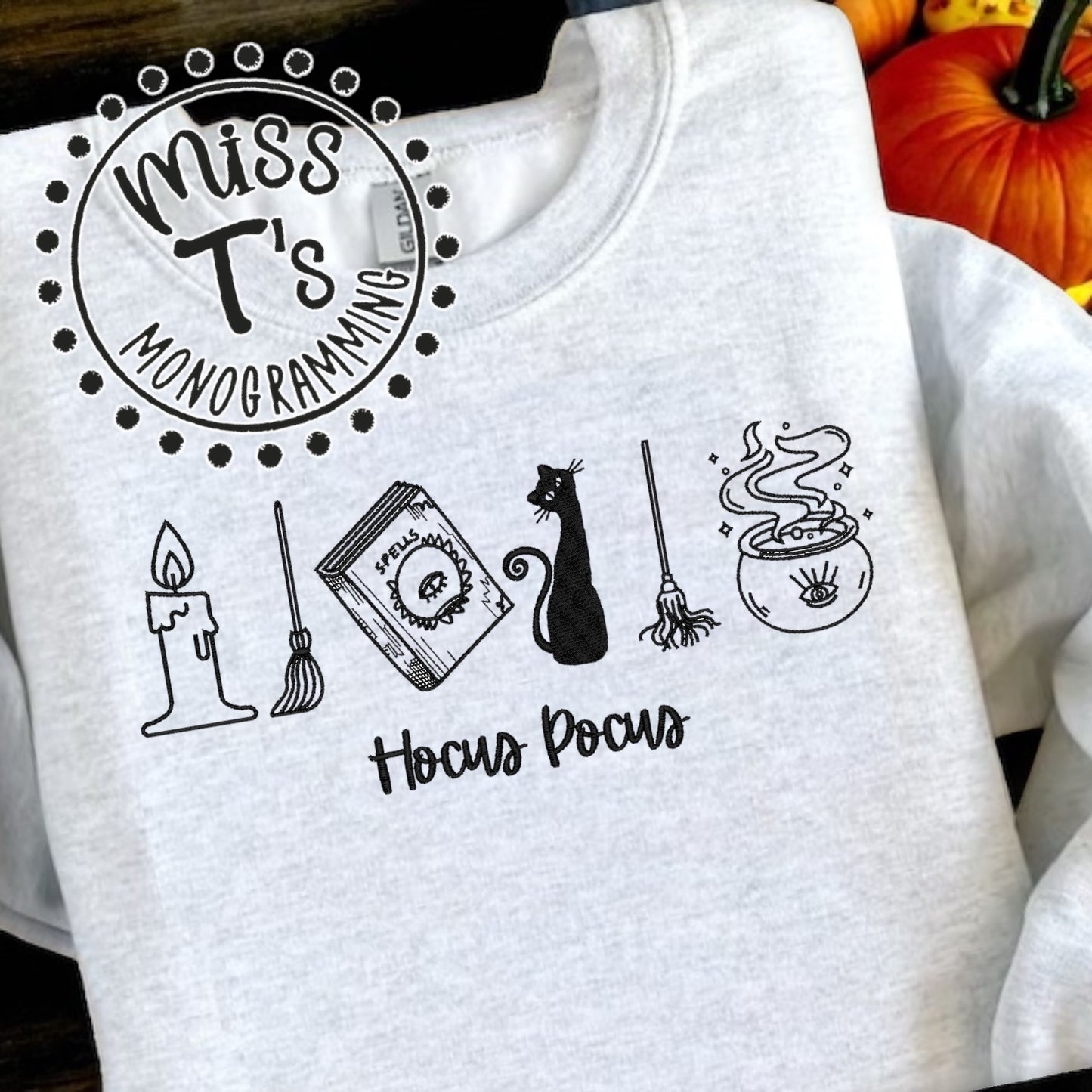 HOCUS POCUS ICONS EMBROIDERED SWEATSHIRT