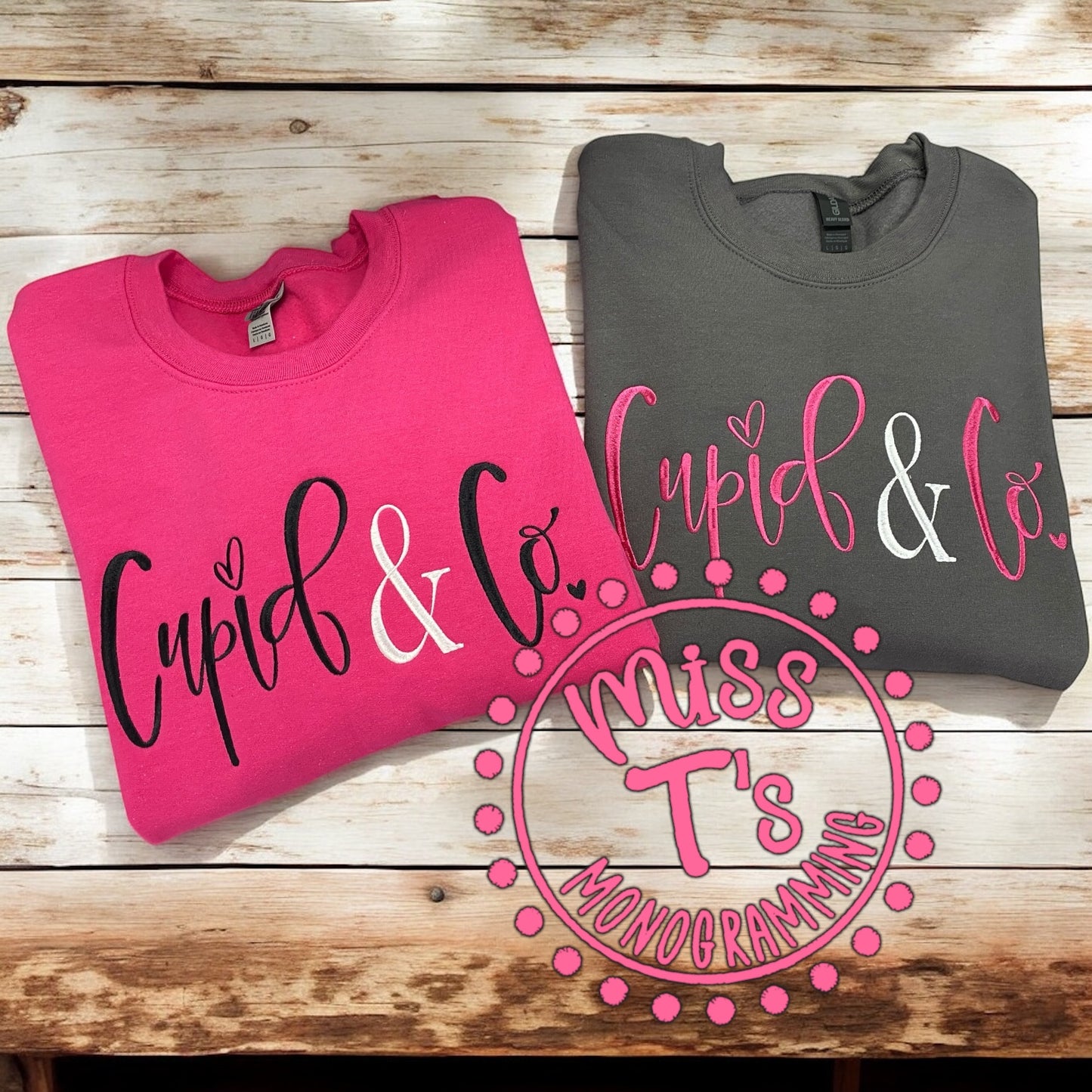 CUPID & CO EMBROIDERED SWEATSHIRT