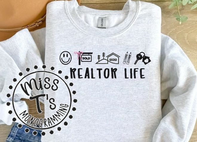 OCCUPATION MINI ICONS EMBROIDERED SWEATSHIRT