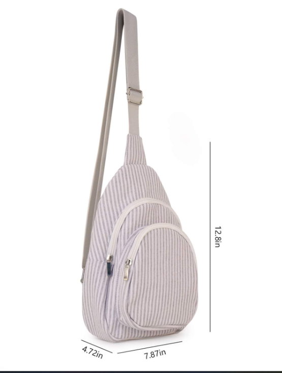 SEER SUCKER MONOGRAMMED CROSSBODY PURSES