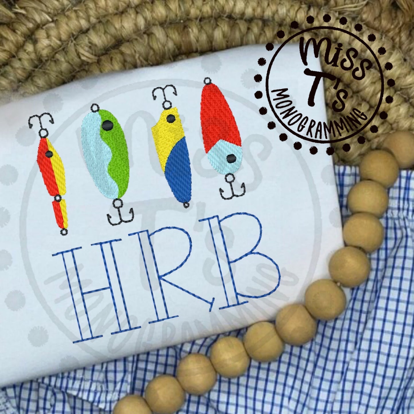 FISHING LURE MONOGRAM TSHIRT -- TODDLER & YOUTH