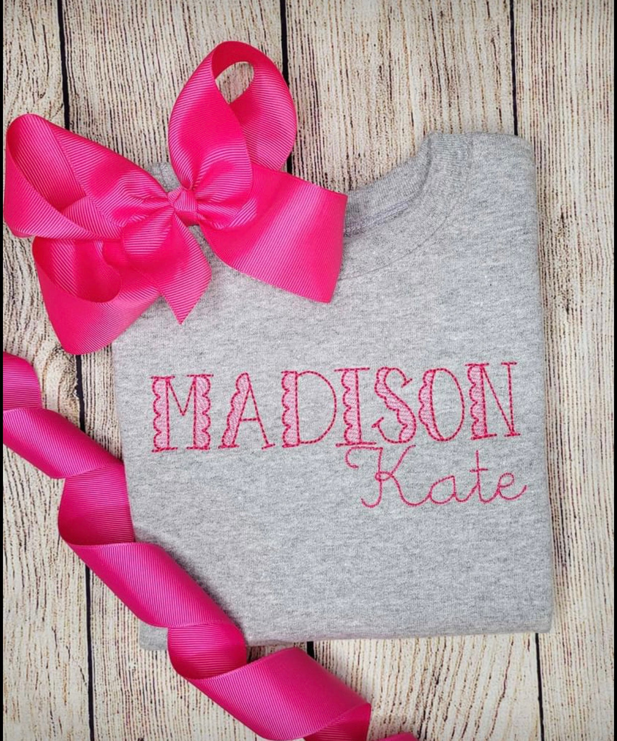 SCALLOPED SKETCH TODDLER & YOUTH GIRLS SWEATSHIRT