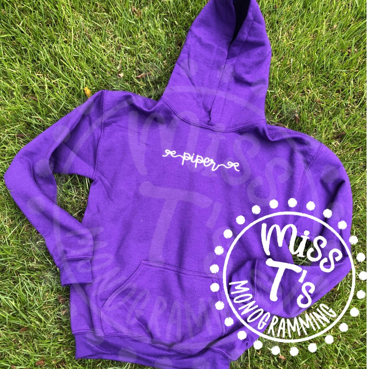 BOW NAME FLEECE HOODIE- YOUTH