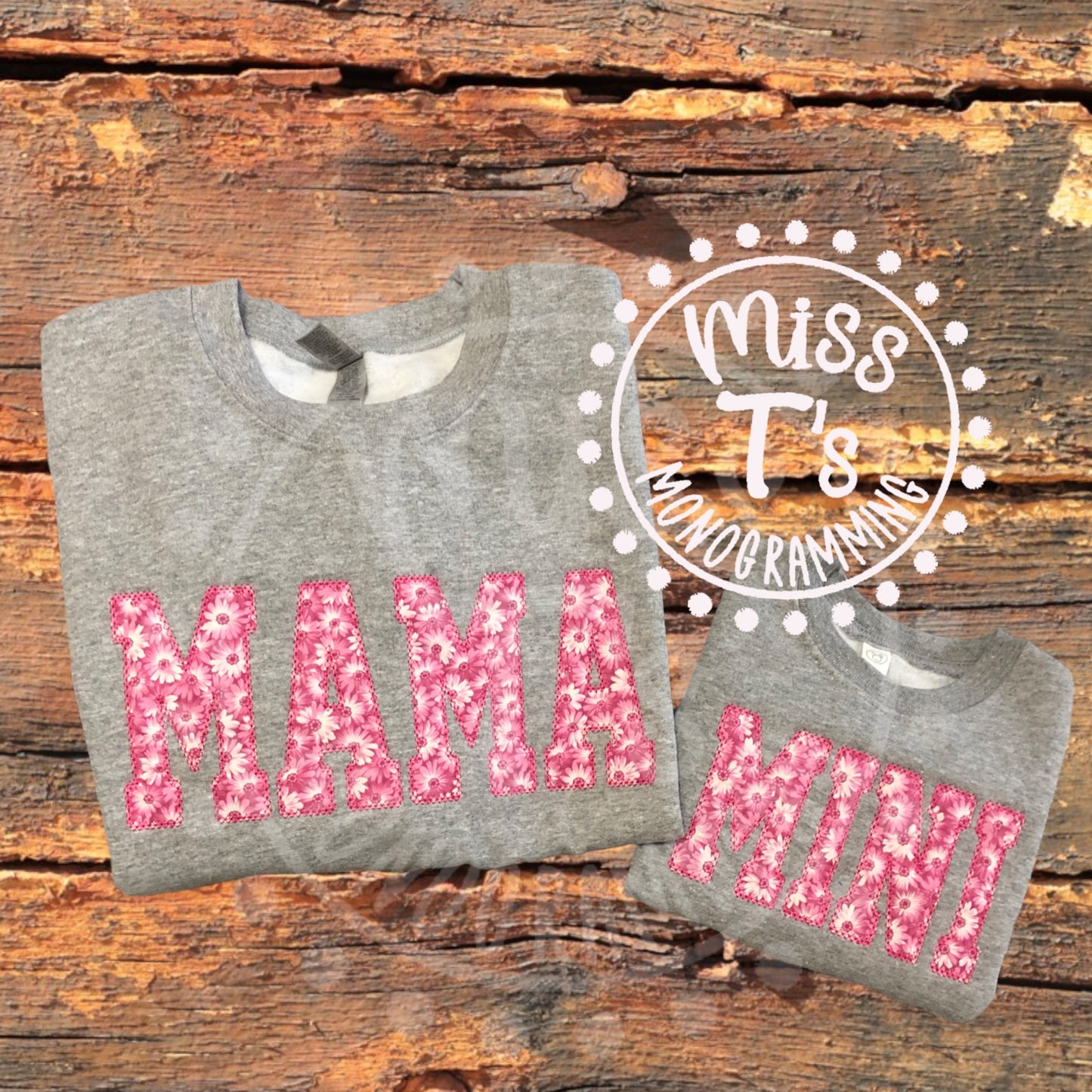 MAMA AND MINI MATCHING SWEATSHIRTS - 4 FLORAL OPTIONS