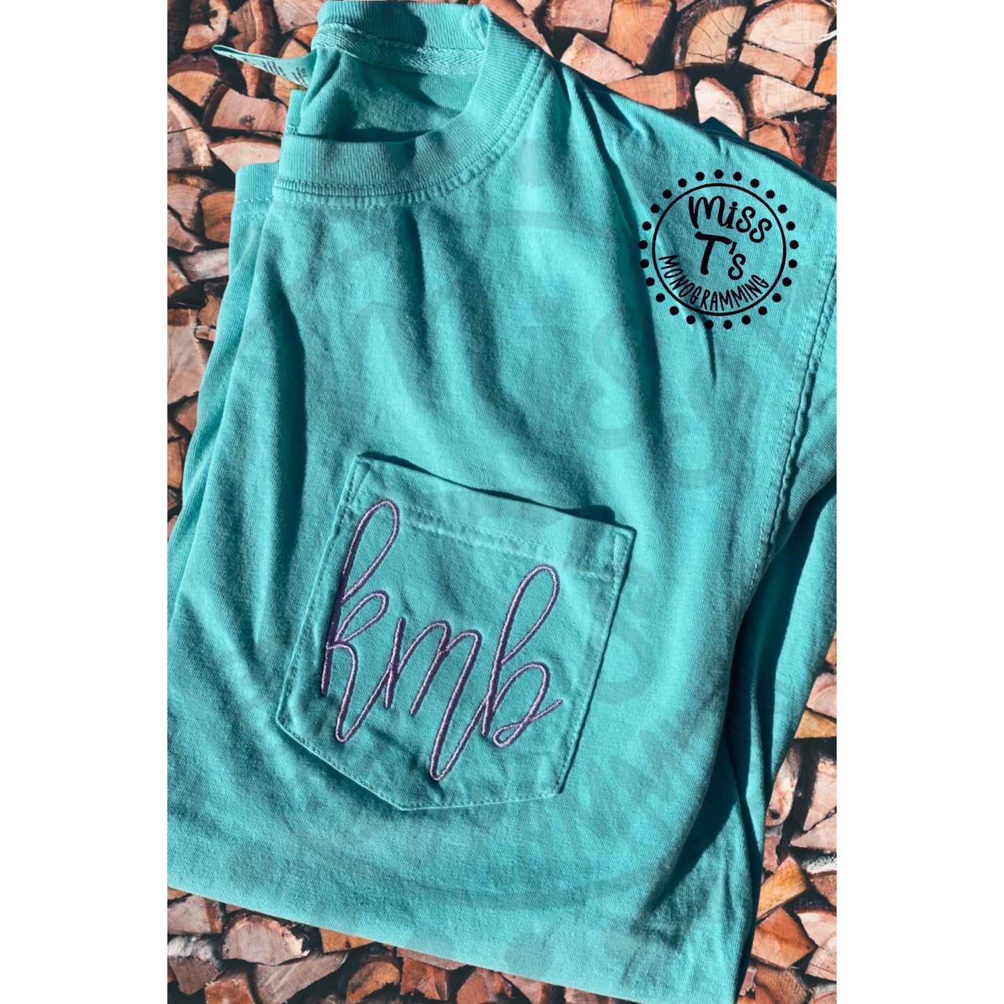 COMFORT COLOR GIRLY GIRL MONOGRAM TEE