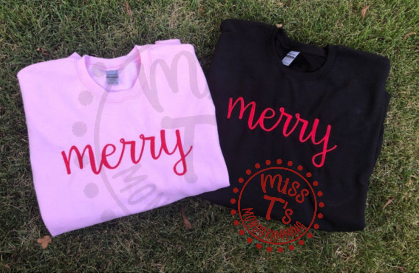 MERRY EMBROIDERED SWEATSHIRT