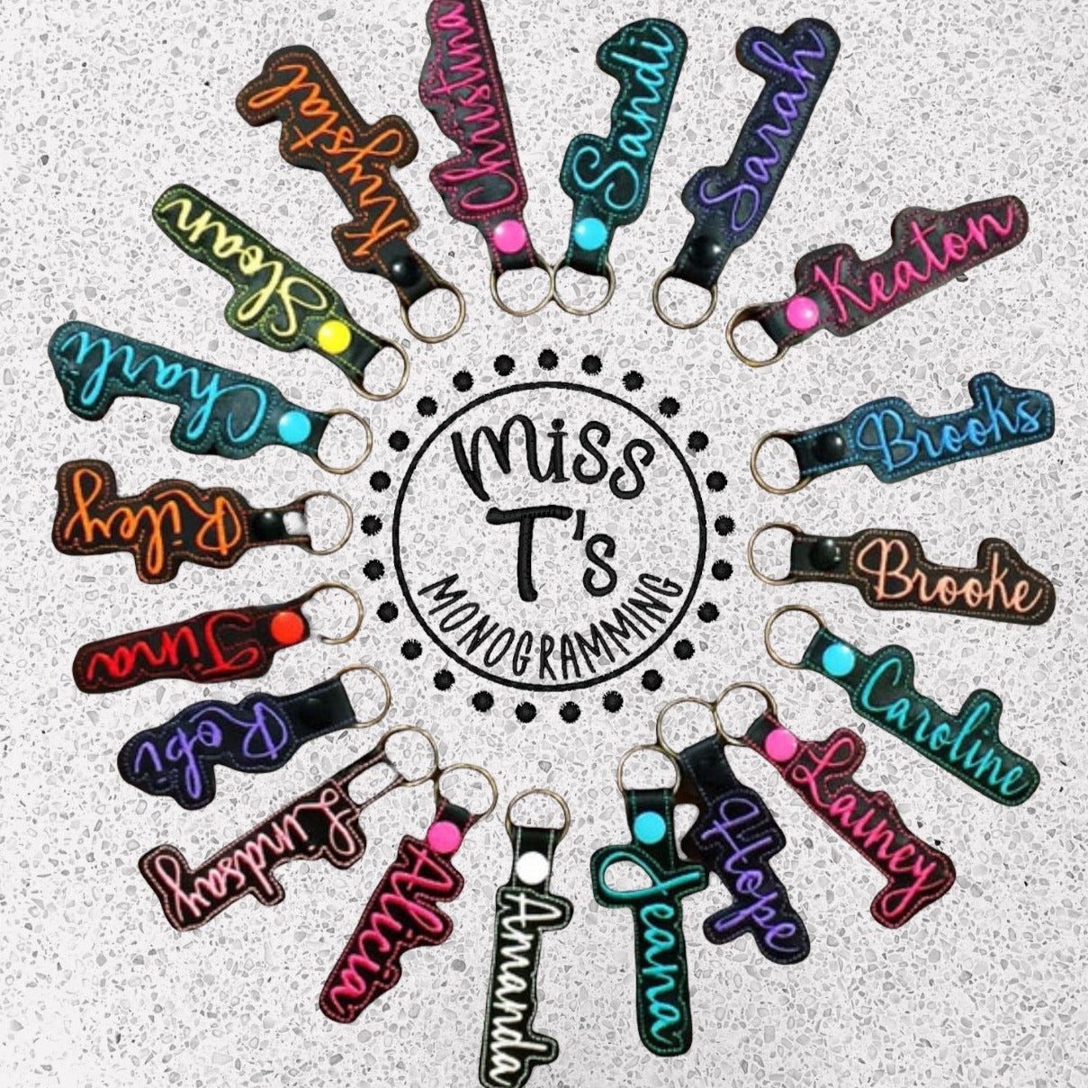 CUSTOM NAME KEYCHAINS