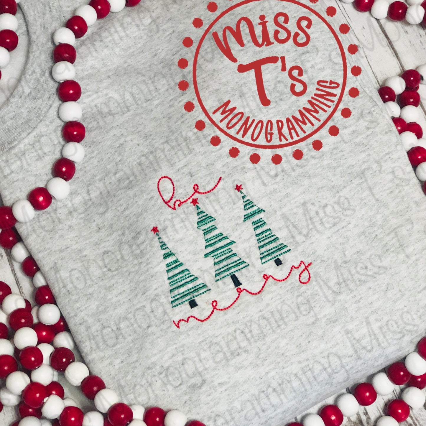 BE MERRY EMBROIDERED SWEATSHIRT