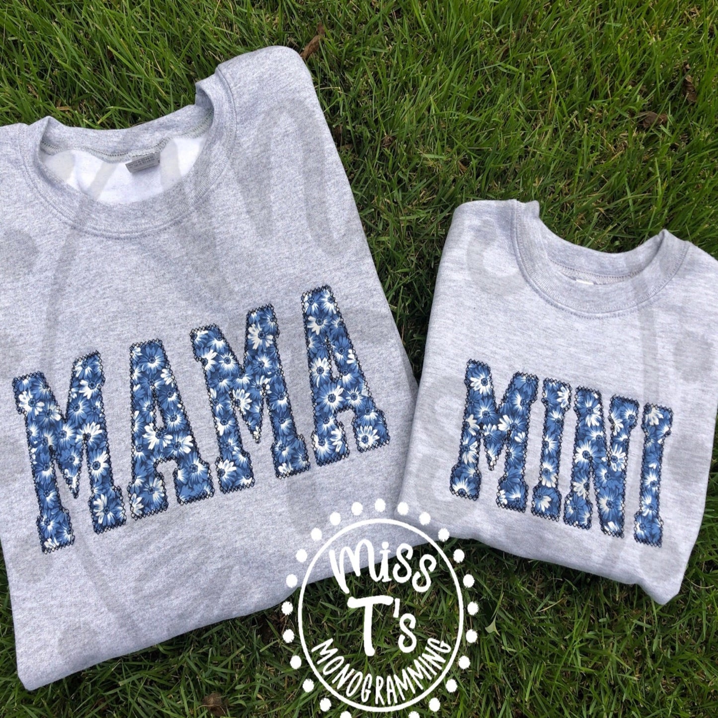 MAMA AND MINI MATCHING SWEATSHIRTS - 4 FLORAL OPTIONS