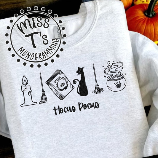 HOCUS POCUS ICONS EMBROIDERED SWEATSHIRT
