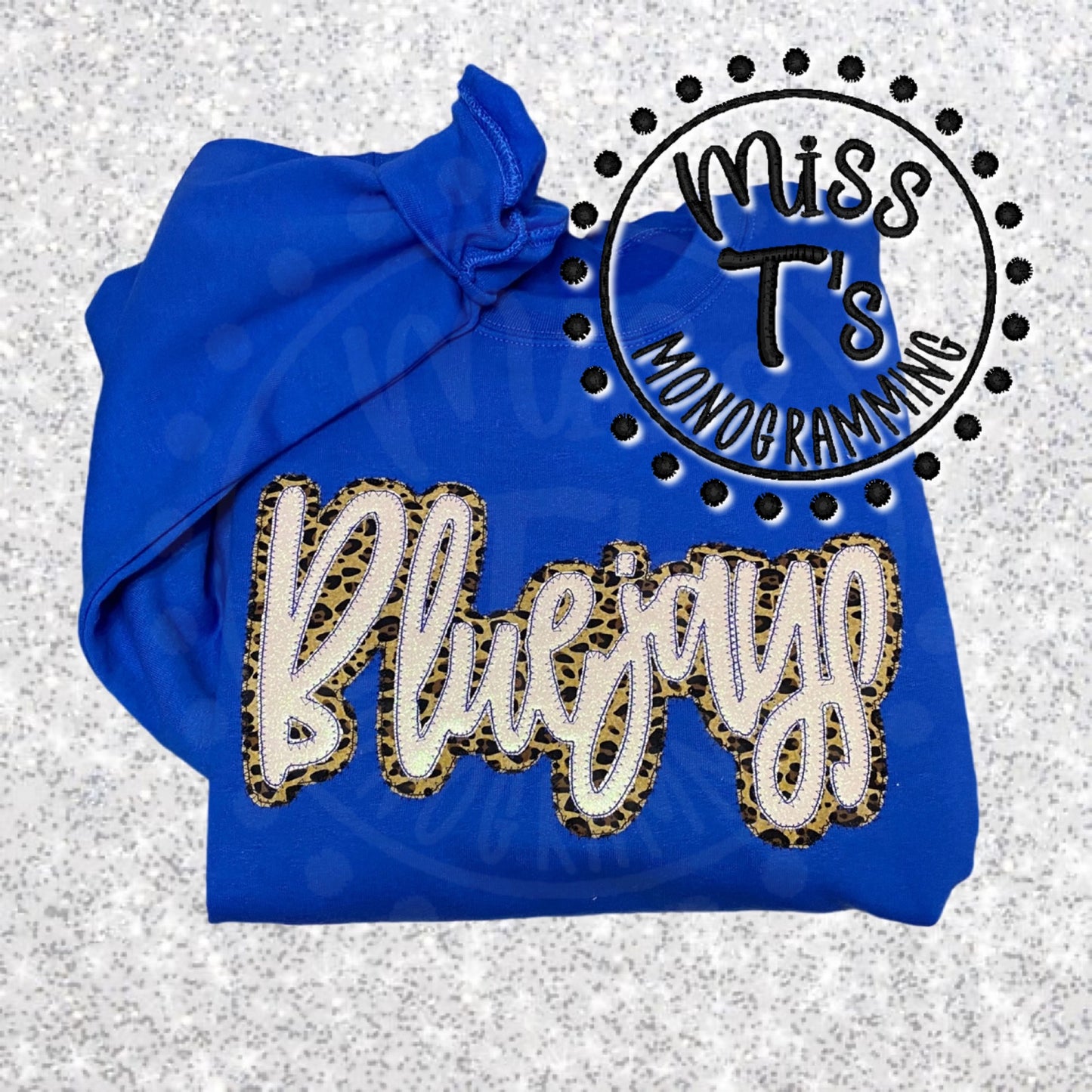 BLUEJAYS TEAM SPIRIT HAND LETTERED DOUBLE APPLIQUE SWEATSHIRTS