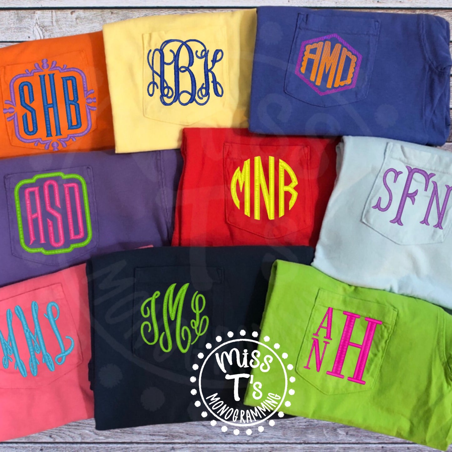 BASIC COMFORT COLOR MONOGRAM TSHIRT