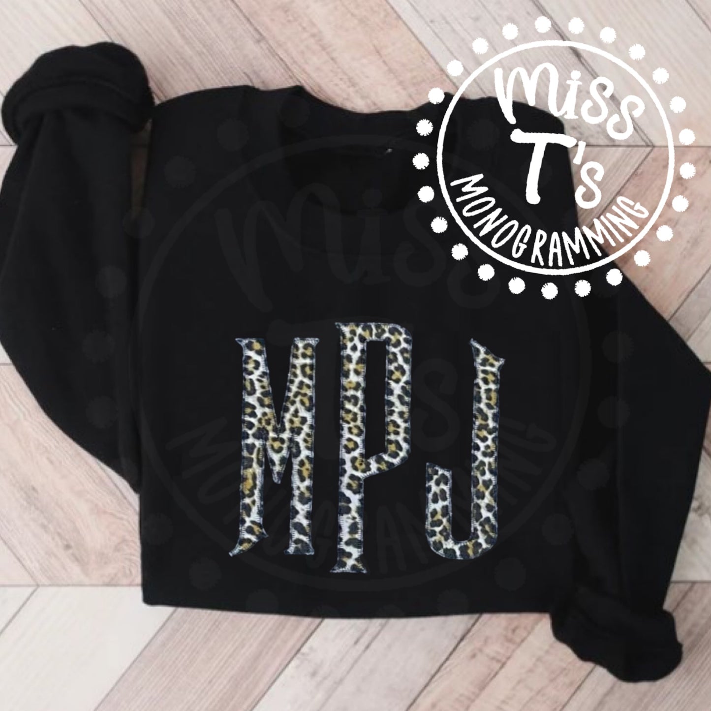 LEOPARD MANSION APPLIQUE SWEATSHIRT