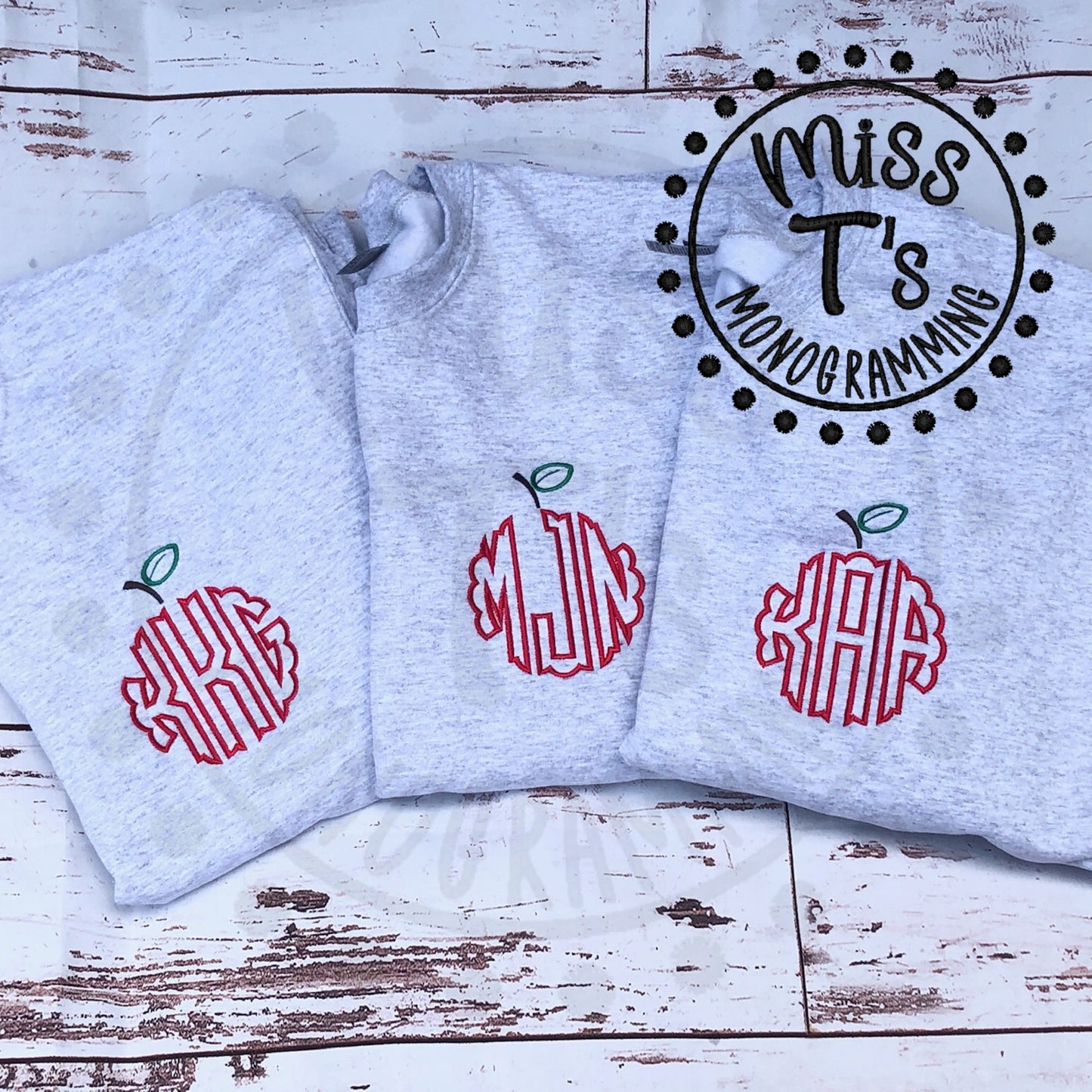 APPLE STEM MONOGRAM SWEATSHIRT