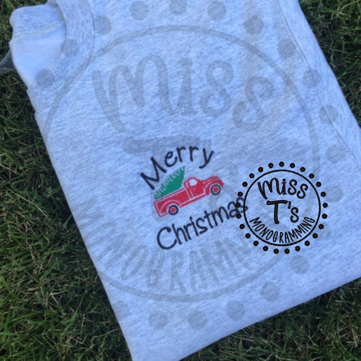 LITTLE RED TRUCK "MERRY CHRISTMAS" SWEATSHIRT