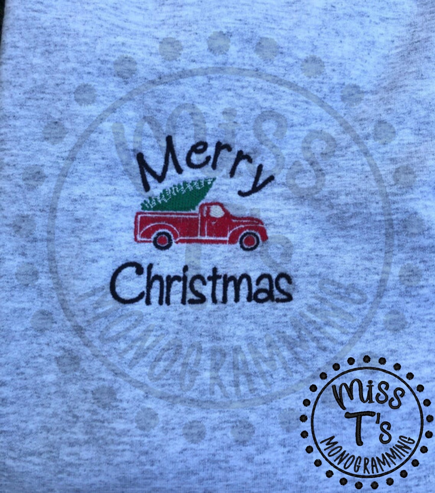 LITTLE RED TRUCK "MERRY CHRISTMAS" SWEATSHIRT